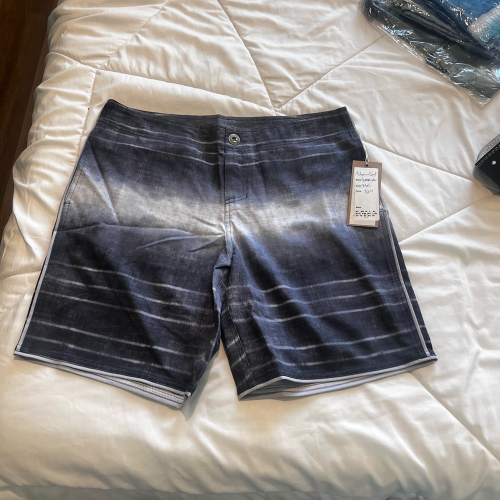 SALE!! Men's Blue Gradient Swim Shorts Niyama Sol size NWT